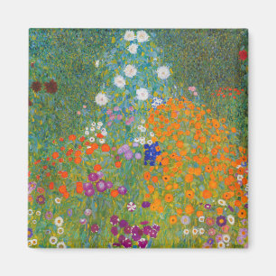 Gustav Klimt - Bloemtuin Magneet