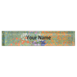 Gustav Klimt - Bloemtuin Naambordje