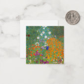 Gustav Klimt - Bloemtuin Notitiekaartje (Voorkant / Achterkant in situ)