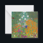 Gustav Klimt - Bloemtuin Notitiekaartje<br><div class="desc">Bloemtuin - Gustav Klimt in 1905-1907</div>