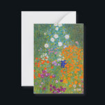 Gustav Klimt - Bloemtuin Notitiekaartje<br><div class="desc">Bloemtuin - Gustav Klimt in 1905-1907</div>