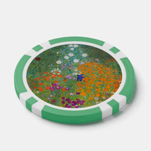 Gustav Klimt - Bloemtuin Poker Chips (Enkel)