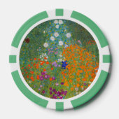 Gustav Klimt - Bloemtuin Poker Chips (Voorkant)