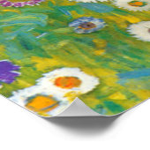 Gustav Klimt: Bloemtuin Poster (Hoek)