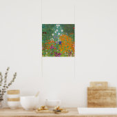 Gustav Klimt - Bloemtuin Poster (Keuken)