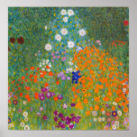 Gustav Klimt - Bloemtuin Poster<br><div class="desc">Bloemtuin - Gustav Klimt in 1905-1907</div>