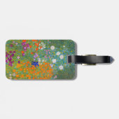 Gustav Klimt - Bloemtuin - QR-code Bagagelabel (Achterkant horizontaal)