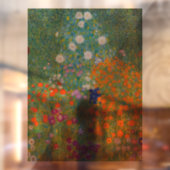 Gustav Klimt - Bloemtuin Raamsticker (Vel 2)