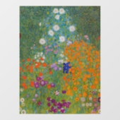 Gustav Klimt - Bloemtuin Raamsticker (Vel)