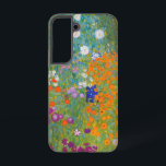 Gustav Klimt - Bloemtuin Samsung Galaxy Hoesje<br><div class="desc">Bloemtuin - Gustav Klimt in 1905-1907</div>