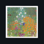 Gustav Klimt - Bloemtuin Servet<br><div class="desc">Bloemtuin - Gustav Klimt in 1905-1907</div>