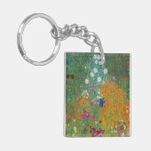 Gustav Klimt - Bloemtuin Sleutelhanger (Voorkant Links)