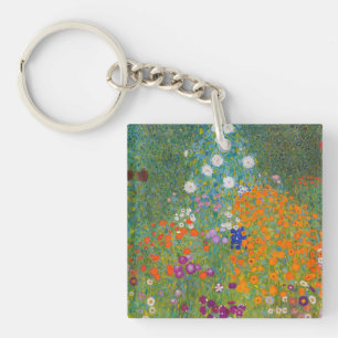 Gustav Klimt - Bloemtuin Sleutelhanger