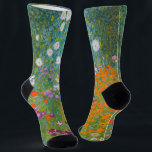 Gustav Klimt - Bloemtuin Sokken<br><div class="desc">Bloemtuin - Gustav Klimt in 1905-1907</div>