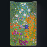 Gustav Klimt - Bloemtuin Spandoek<br><div class="desc">Bloemtuin - Gustav Klimt in 1905-1907</div>