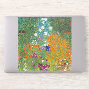 Gustav Klimt - Bloemtuin Sticker