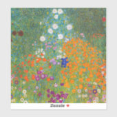Gustav Klimt - Bloemtuin Sticker (Vel)