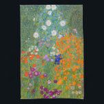 Gustav Klimt - Bloemtuin Theedoek<br><div class="desc">Bloemtuin - Gustav Klimt in 1905-1907</div>