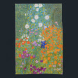 Gustav Klimt - Bloemtuin Theedoek<br><div class="desc">Bloemtuin - Gustav Klimt in 1905-1907</div>