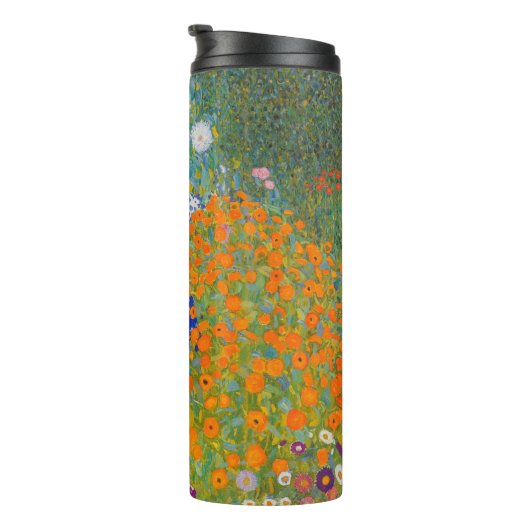 Gustav Klimt - Bloemtuin Thermosbeker (Geroteerd rechts)