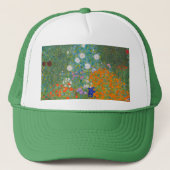 Gustav Klimt - Bloemtuin Trucker Pet (Voorkant)