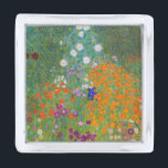 Gustav Klimt - Bloemtuin Verzilverde Reverspeld<br><div class="desc">Bloemtuin - Gustav Klimt in 1905-1907</div>