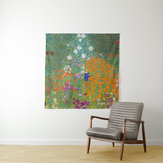 Gustav Klimt - Bloemtuin Wandkleed (In situ)