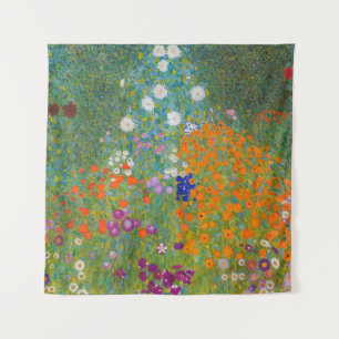 Gustav Klimt - Bloemtuin Wandkleed