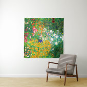 Gustav Klimt "Bloemtuin" Wandkleed (In Situ (horizontaal))