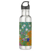 Gustav Klimt - Bloemtuin Waterfles (Voorkant)