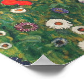 Gustav Klimt Blumengarten Poster (Hoek)