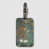 Gustav Klimt Boerderij Garden met zonnebloemen Bagagelabel (Voorkant (verticaal))
