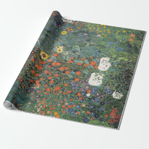 Gustav Klimt Boerderij Garden met zonnebloemen Cadeaupapier