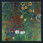Gustav Klimt Boerderij Garden met zonnebloemen Foto Afdruk<br><div class="desc">Foto van Gustav Klimt's schilderij Boerderij Garden met zonnebloemen (1907). Een prachtige tuin van zonnebloemen en voortreffelijke blauwe,  rode,  paarse,  roze en witte bloemen. Een groot geschenk voor fans van Art Nouveau en Oostenrijkse kunst.</div>