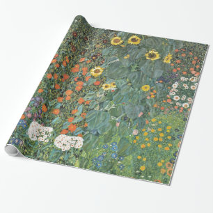 Gustav Klimt Boerderij Garden met zonnebloemen Gal Cadeaupapier
