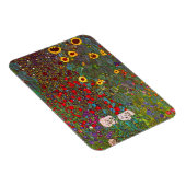 Gustav Klimt Boerderij Garden met zonnebloemen Mag Magneet (Rechterzijde)