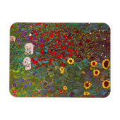 Gustav Klimt Boerderij Garden met zonnebloemen Mag Magneet (Horizontaal)