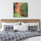 Gustav Klimt - Boerderij in Kamer in Attersee Canvas Afdruk (Insitu (Slaapkamer))
