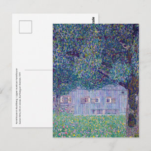 Gustav Klimt - Boerderij in Opper-Oostenrijk Briefkaart