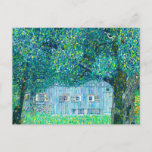 Gustav Klimt Boerderij in Opper Oostenrijk Briefkaart<br><div class="desc">Briefkaart met Gustav Klimts olieverfschilderij Boerderij in Opper-Oostenrijk (1911),  ook bekend als Boerderij in Buchberg. Een houten boerderij kan worden gezien door groene bomen en een weide van mooie roze,  gele,  blauwe en oranje bloemen. Een prachtig cadeau voor liefhebbers van Art Nouveau en Oostenrijkse kunst.</div>