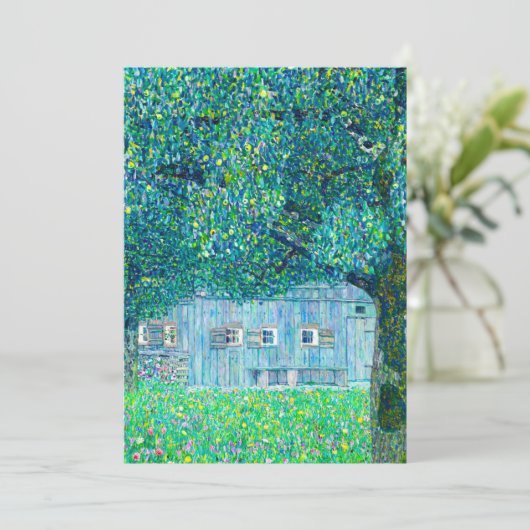 Gustav Klimt Boerderij in Opper Oostenrijk Kaart (Staand voorkant)