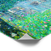 Gustav Klimt Boerderij in Opper Oostenrijk Poster (Hoek)