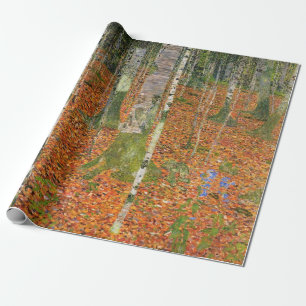 Gustav Klimt - boerderij met vogelbomen Cadeaupapier