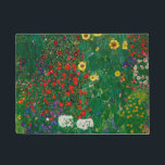 Gustav Klimt - Boerderij tuin met bloemen Deurmat<br><div class="desc">Gustav Klimt - Boerderij tuin met bloemen</div>