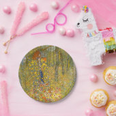 Gustav Klimt Boerderij Tuin met Crucifix Papieren Bordje (Feest)