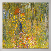 Gustav Klimt Boerderij Tuin met Crucifix Poster (Voorkant)