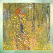 Gustav Klimt Boerderij Tuin met Crucifix Raamsticker (Vel 3)