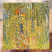 Gustav Klimt Boerderij Tuin met Crucifix Raamsticker (Vel 2)