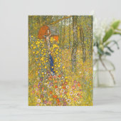 Gustav Klimt Boerderij Tuin met Crucifix Save The Date (Staand voorkant)