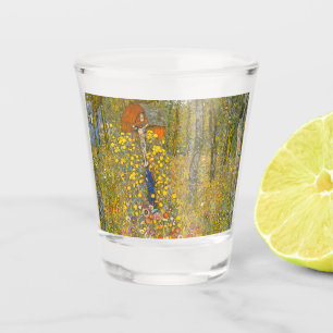 Gustav Klimt Boerderij Tuin met Crucifix Shot Glas